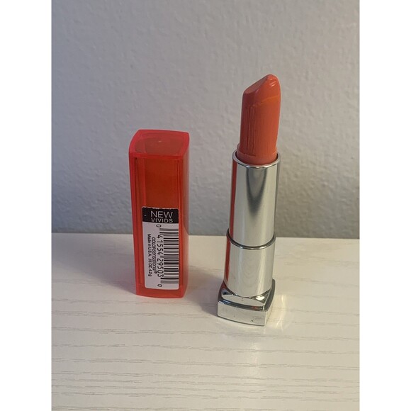 Maybelline Color Sensational Lipstick #870 Shocking Coral NWOB Damaged Tip *SEE - Picture 9 of 10